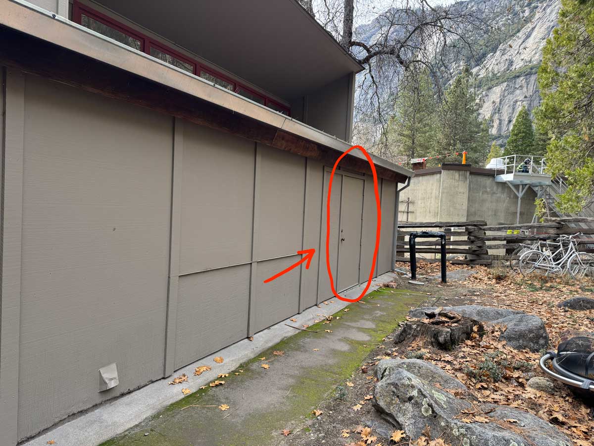 Back door to the Ansel Adams Gallery workshop