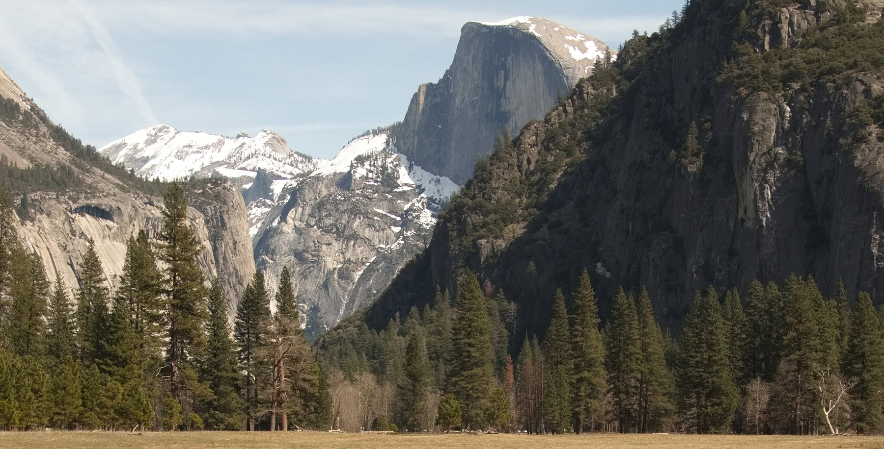 Half Dome from Yosemite Valley in March