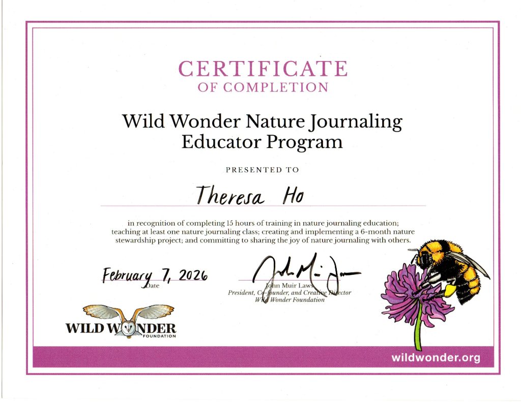 Wild Wonder Nature Journaling Educator's Certificate