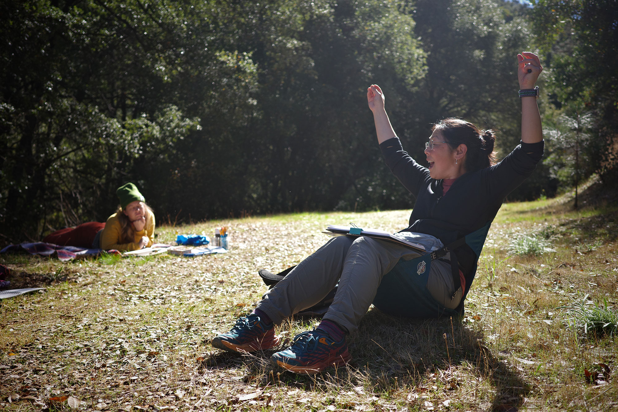 Me, teaching nature journaling